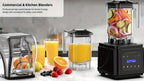 Professional Silent Blender | 61Oz Intelligent Blender | Kitchen Blender with Noise Isolation | 5 Automatic Settings | 1.8L Durable Safe Container | Triple Noise Dampening | Detachable Splash Shield | Continuous Heavy-Duty Operation