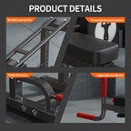 Power Tower Pull Up Bar Dip Stand, 10 Adjustable Height Free Standing Assistive Trainer Dip Station, Multi-Function Strength Training Fitness Workout Station for Home Gym Fitness Equipment Equipment