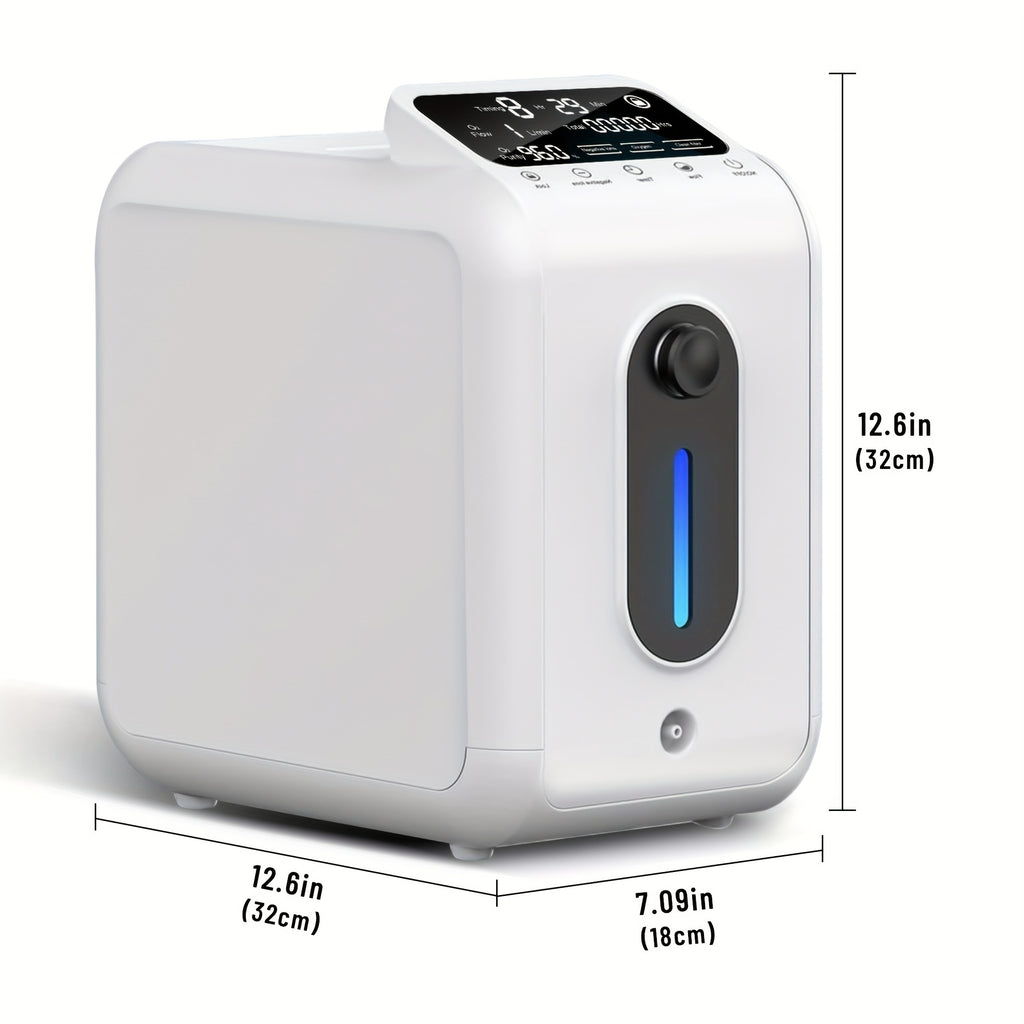Portable Oxygen Concentrator Machine ROG22 - 1-9 Adjustable Oxygen Generator with 96% Purity, Compact & Quiet for Home, Travel Suitable for Home Use, COPD, Emphysema, Pulmonary Fibrosis