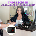 [Black Friday] Mixed Denomination Money Counter Machine, Value Counting, N70 Bill Counter With UV/MG/IR/MT Counterfeit Detection, 3.5" TFT Display Cash Counting Machine, Office Supplies, Black Friday