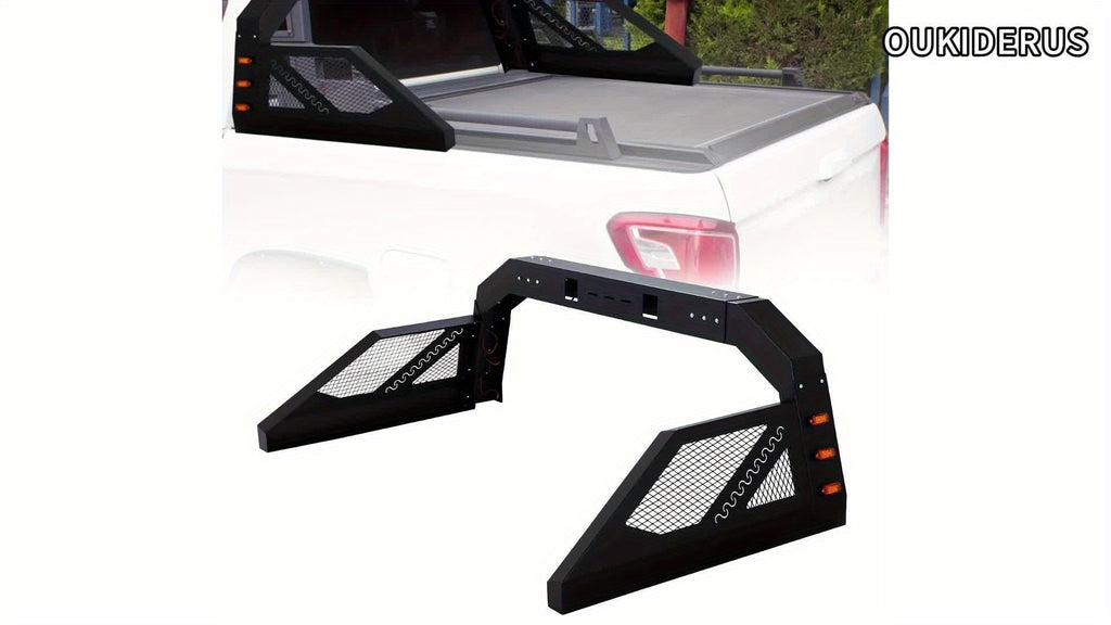 Truck Roll Bar Chase Rack Adjustable, Universal Fit for Pickup Trucks Extendable Chase Rack Sports Bar