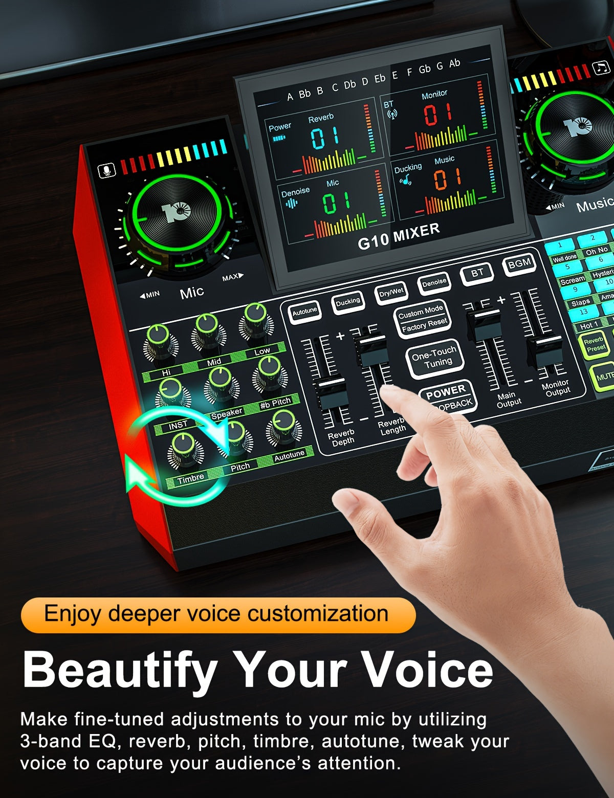 Podcast Equipment Bundle, Recording Studio Package with Voice Changer, Live Sound Card - Audio Interface for Laptop Computer Vlog Living Broadcast Live Streaming Plug And Play PC Computer Kit with Professional Chipset For, Gaming, Singing