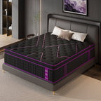 12/14 Inch Memory Foam Mattress Hybrid Pocket Spring Twin Full Queen King Bed Mattress in A Box, Euro Top Medium Firm for Back & Lumbar Support, Individual Pocket Spring Bed for Motion Isolation & Fiberglass Free