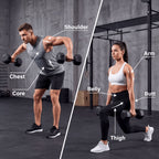 2pcs 60lb/65lb/70lb/75lb Hexagon Rubber Coated Cast Iron Dumbbells, Anti-Slip Grip, Rubber Grip Dumbbells, Rubber Coated Cast Iron