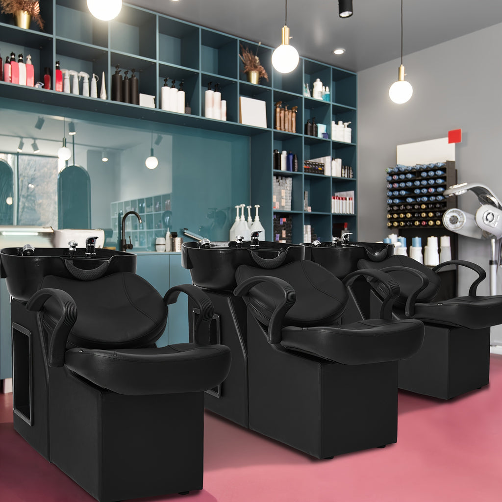 New Backwash Barber Chair ABS Plastic Shampoo Bowl Sink Unit Station Spa Salon Equipment for Valentines Gifts