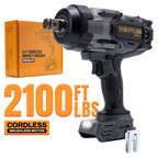 1700/2100 Ft-Lbs Cordless Impact Wrench, 3/4 Inch Electric Impact Gun, Compatible with Dewalt 20V MAX Battery, Brushless Constant High Torque Impact Driver with 3 Speed, Tool Solely (No Battery Included)