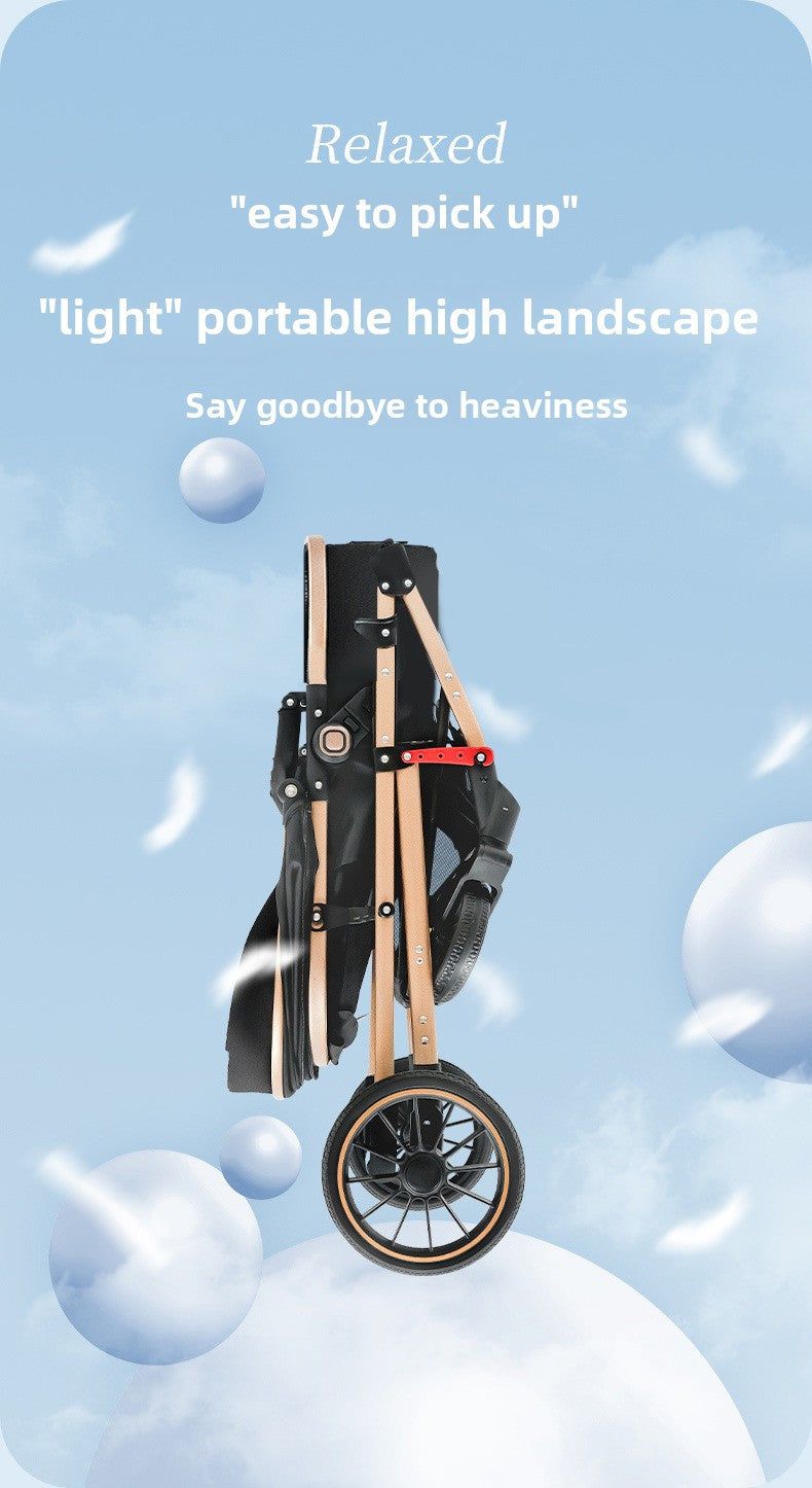 Lightweight Travel Baby Stroller - Quick Folding Design, Adjustable Backrest, Durable Fabric, Compact And Easy to Transport.