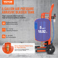 VEVOR 5 Gallon Sand Blaster, 60-110 PSI High Pressure Sandblaster, Portable Abrasive Blasting Tank, Air Sand Blasting Kit with 4 Ceramic Nozzles and Oil-Water Separator for Paint, Stain, Rust Removal