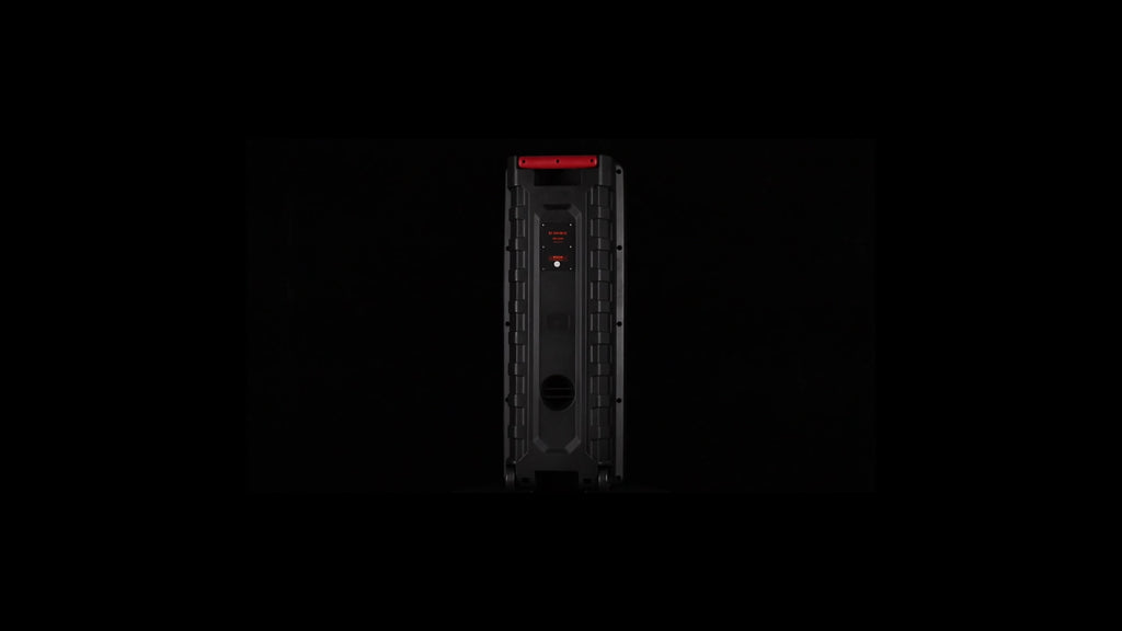 Dual 12" Portable BT Wireless Party Speaker - Powerful Bass, Loud Sound, RGB Light Show, EQ Controls (Treble/Bass/Delay/Volume), Lightweight for Outdoor/Indoor Party Events Karaoke PA System