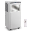 Portable Air Conditioner 4-In-1 Mobile AC Unit with Dehumidifier, Cooling Fan, Sleep, Remote, 24H Timer, Window Installation Kit, Black/White/Black & White