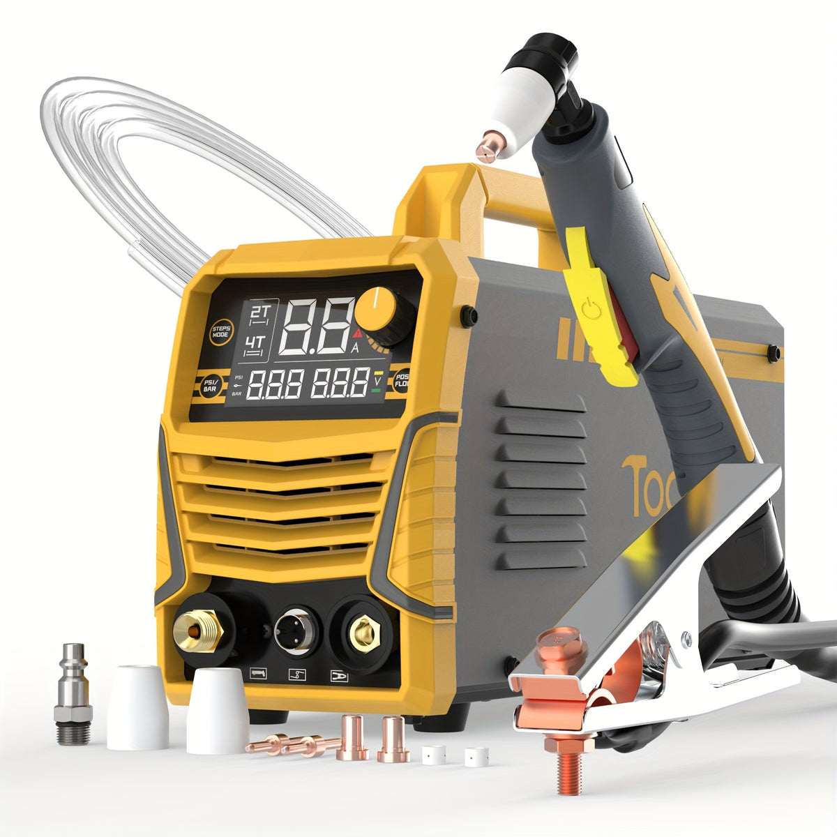 Plasma Cutter IGBT Maximum 3/4 Inch Clean Cut DC Inverter Cutting Machine Non Touch Pilot Arc Large LED Display 50 Amps Cutter Machine with 110/220V Dual Voltage