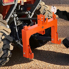 3-Point Quick Hitch with 2" Receiver Category 1 & 2 Tractor Hitch 3000lb Black/Orange/Green
