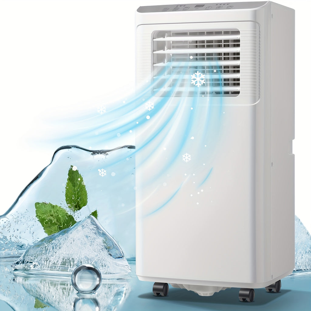 8000 BTU ASHRAE(4400 BTU SACC) Portable Air Conditioner With Remote Control, 3-in-1 Freestanding AC Unit, Cool Rooms Up To 250 Sq Ft