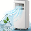 8000 BTU ASHRAE(4400 BTU SACC) Portable Air Conditioner With Remote Control, 3-in-1 Freestanding AC Unit, Cool Rooms Up To 250 Sq Ft