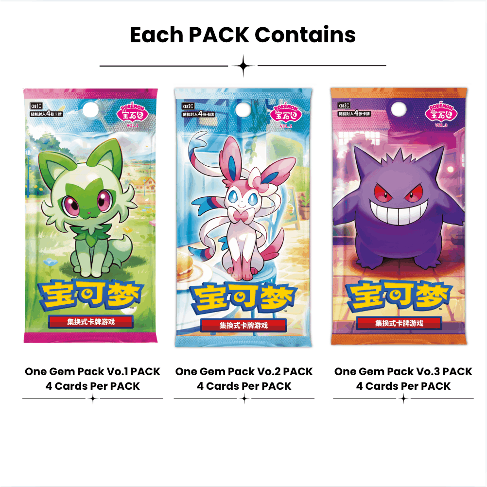 Pokémon TCG Gem Pack Badge Set Box (Chinese)