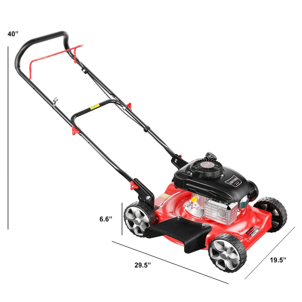 21-Inch Cutting Deck, 144cc 4-Stroke Engine, 2-in-1 Function (Side Discharge/Mulching), Lightweight for Small Yards Under 1/4 Acre (Hand Push)