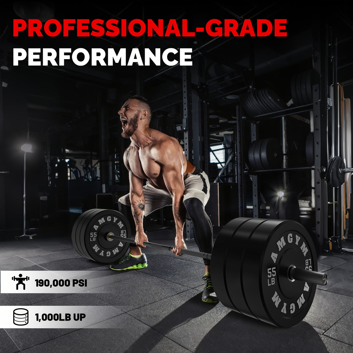 7ft Barbell, Weight Bar for Weightlifting And Powerlifting, Pro 45lb Barbell for Bench Press, 1000LBS Strength Training Bar Fit 2" Standard Weights Home Gym