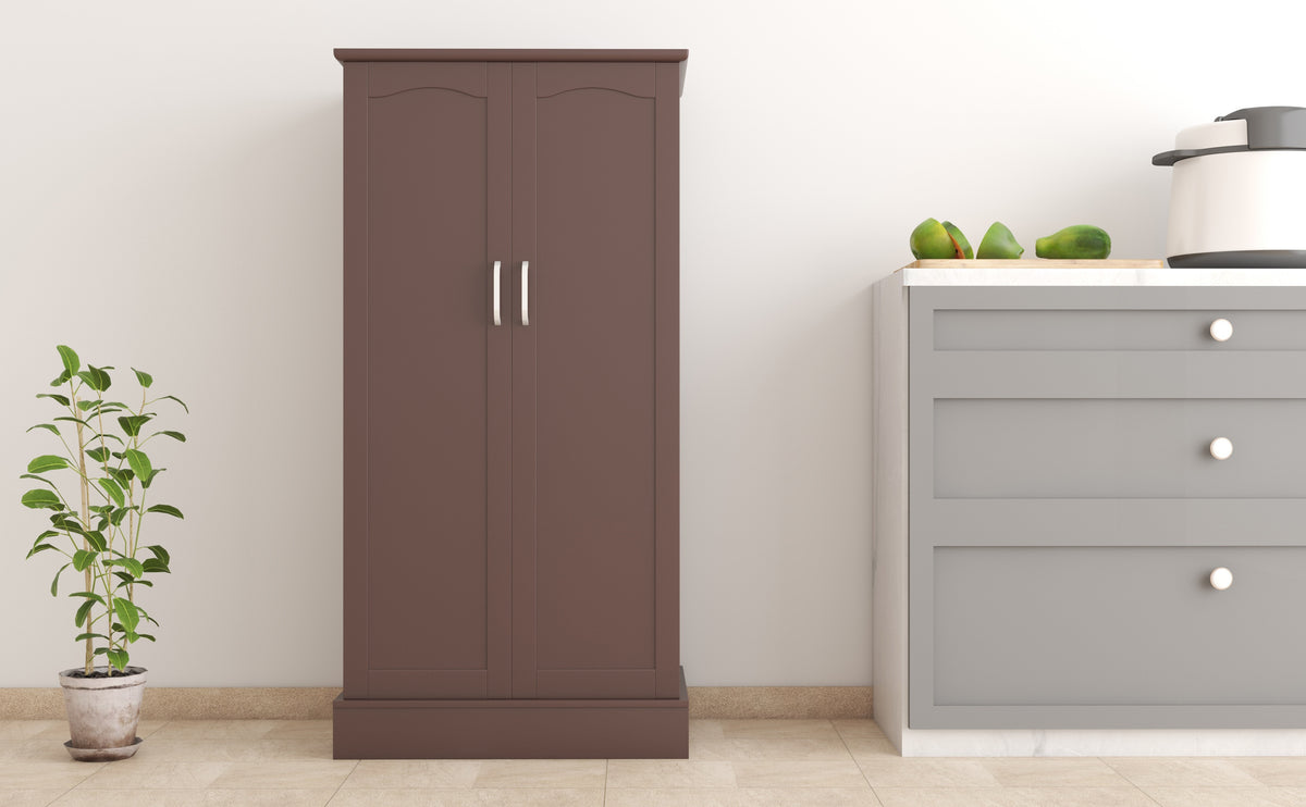 47 Inches Pantry Cabinet, Kitchen Pantry Cabinet with Adjustable Shelves, Freestanding Kitchen Pantry Storage Cabinet, Buffet Cupboards Sideboard for Kitchen, Living Room And Dinning Room