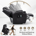 A Special Massage Chair for Personal Care And Home Use, Massage Chair Clearance Deal, Power Lift Recliner Chair, The Electric Chair Features Massage And Heating Functions, Comes with A Remote Control And Cup Holder, Holiday Gift