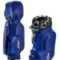 PGM Golf Cart Bag With 14 Way Organizer Divider Top, Premium Cart Bag With Handles And Rain Cover For Men/Blue