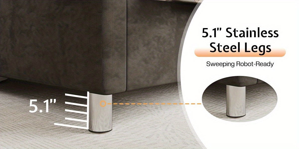 Papajet Velvet Upholstered Bed Frame with Wingback Headboard, No Box Spring Required