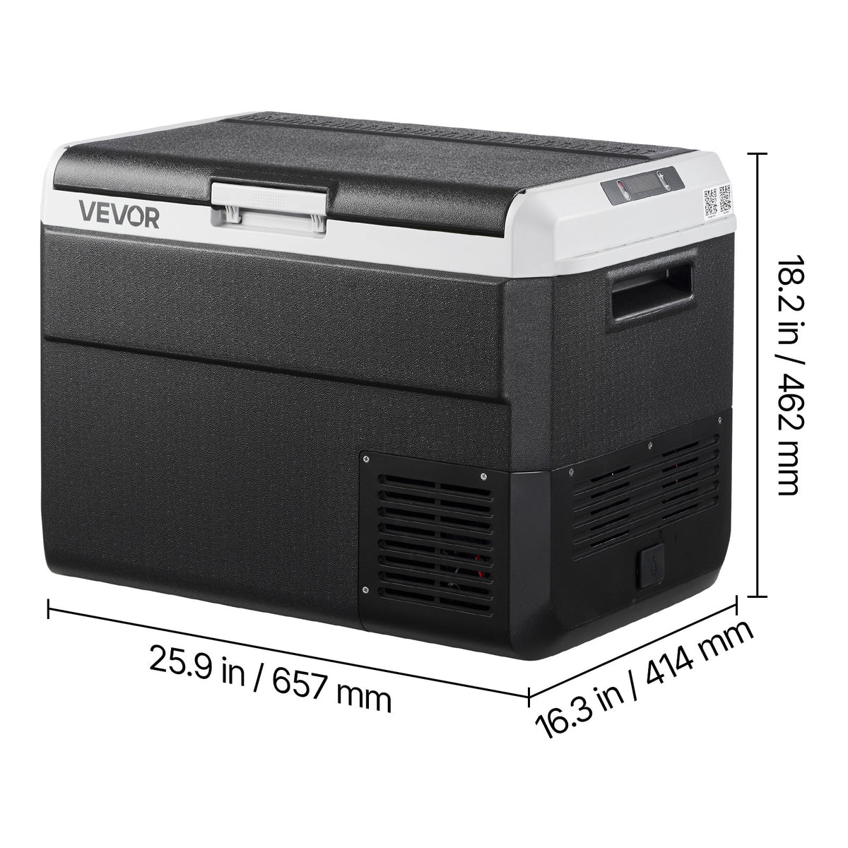 VEVOR 12 Volt Car Refrigerator Portable Freezer 31.7QT Electric Cooler for Camping 25L/30L/40L/50L