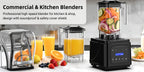 Professional Silent Blender | 61Oz Intelligent Blender | Kitchen Blender with Noise Isolation | 5 Automatic Settings | 1.8L Durable Safe Container | Triple Noise Dampening | Detachable Splash Shield | Continuous Heavy-Duty Operation