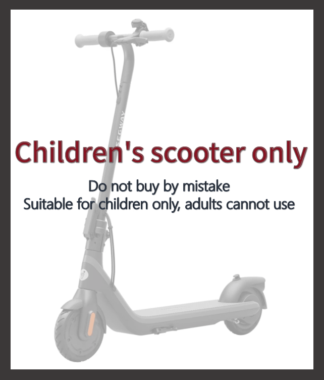 Segway DLX 2 Kids Electric Kick Scooter, 12.4 mph Max Speed, 9.3 Miles Max Range, Ages 6+, Black