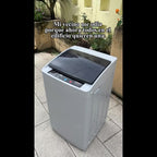 17.8/25 pounds (approximately 8 kilograms) portable washing machine, fully automatic washing machine, equipped with stainless steel tub and drainage pump - 110-volt compact washing machine, suitable for apartments, dormitories, campers, camping, small hou