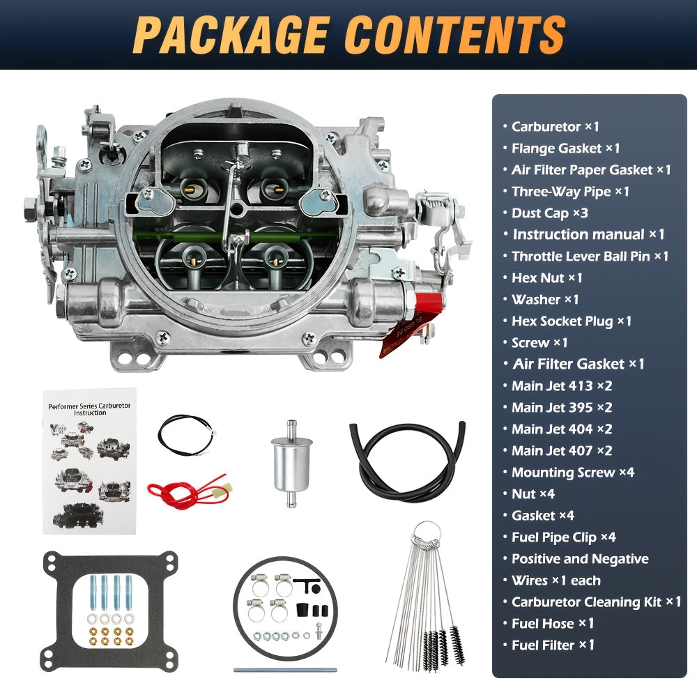 Brand New Edelbrock 1405 Performer 600 CFM 4 Barrel Carburetor, Manual Choke, Aluminum Edelbrock Performer Series Carburetor for Gasoline V8 Engines, Fit for Chevy, for DODGE, for Ford, for GMC