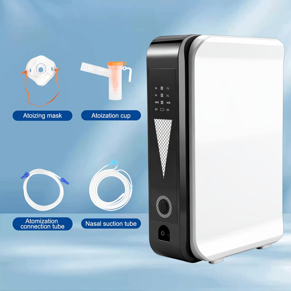 Portable Oxygen Generator for Home/Travel, Adjustable 1-2 Liter Oxygen Concentrator Machine