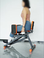 Hip Abduction Trainer for Home Glute and Thigh Workouts with Two Pull Ropes and 2 Adjustable Resistance Levels