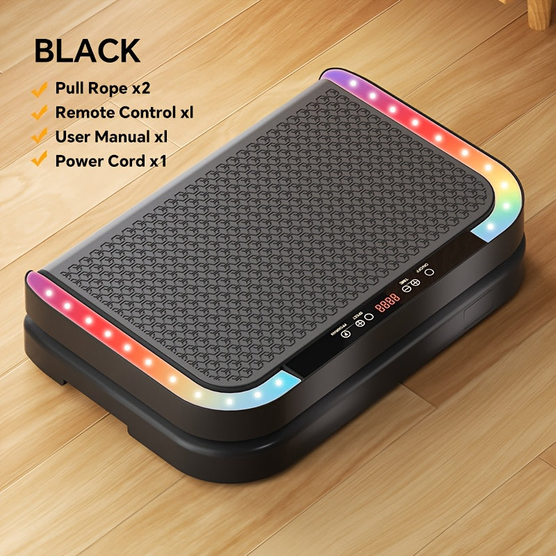 PJ Vibration Board Fitness Equipment Is Used for Drainage And Promoting Microcirculation. It Is A Home-use Vibration Fitness Platform Suitable for Both Men And Women, Equipped with 7 Types Of LED Lights, (with A Weight Capacity Of 440 Pounds)
