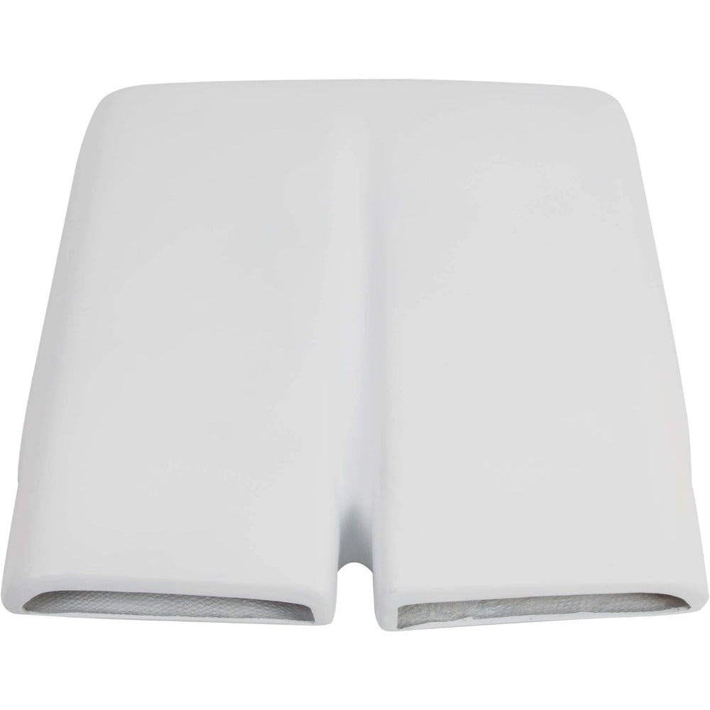 Hood Scoop Compatible with 1970-1976 Plymouth Duster 340 A-Body Front Fiberglass Hood Scoop Molding Trim Bezel White