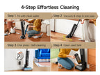 Refurbished DREAME H12 PRO Wet Dry Vacuum Cleaner, Cordless Vacuum Mop All In One, Smart Floor Cleaner for Hard Floor, One-Step Edge to Edge Cleaning with Hot Air Drying
