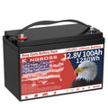 12.8V 100Ah Group 31 LiFePO4 Battery, Built-in 100A BMS, Lithium Battery 1280Wh, Grade A Deep Cycle Lithium Battery, Support In Series/Parallel, Widely Used for Solar Home System, RV, Marine, Trolling Motor, Off-Grid Life