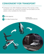 Foldable Hand-Operated Wheelchair, Lightweight Foldable Transportation Large-Sized Wheelchair, Lightweight Foldable Adult Wheelchair, Portable Adult Baby Stroller, Suitable for People, Older Adults, And Adult Travel Use