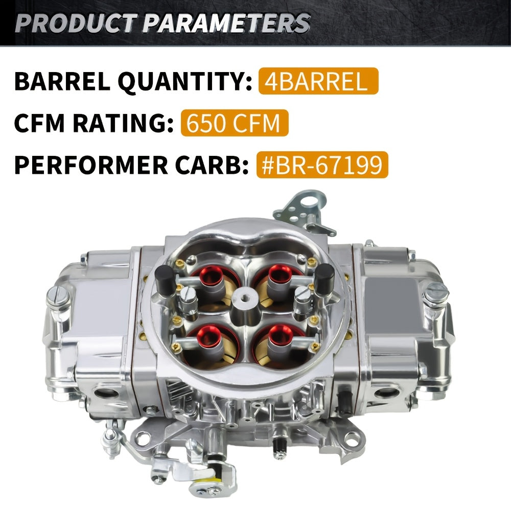Carb Fuel for Holley Quick BR-67199 650CFM Race Carburetor Double Pumper Replace Motocycle
