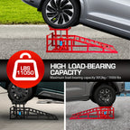 Car Ramps, 2pcs Hydraulic High-lift Service Vehicle Ramps, 5T (11050 Lbs), Car And Truck Wheel Ramps for Oil Change, with Supporting Crane, Suitable for DIY Shops And Car Beauty Shops