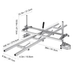 VEVOR Chainsaw Mill and Rail Mill Guide System, Portable Sawmill 14"-36" Guide Bar, 9ft Aluminum Saw Milling Rail Guide with Chainsaw Planking Mill for Woodworkers and Carpenters