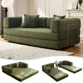 Boneless Sofa Bed, Convertible Modular Sofa With Armrest Pillow, Modular Sofa In A Box Compressed Memory Foam Sofa With Washable Sofa Cover For Living Room, Bedroom, Apartment, No Assembly