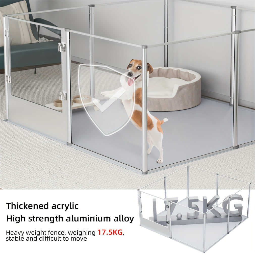 [Extra Large Pet Playpen] Extra Large Acrylic Pet Playpen Fence Dog Crate Kennels Indoor With Fertility Waterproof Pat