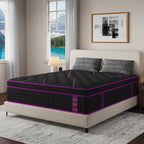 12-Inch/14-Inch Hybrid Mattress, Twn, Full Queen &King Sizes, Ergonomic Support, Individually Wrapped Springs & Memory Foam, Medium Firm