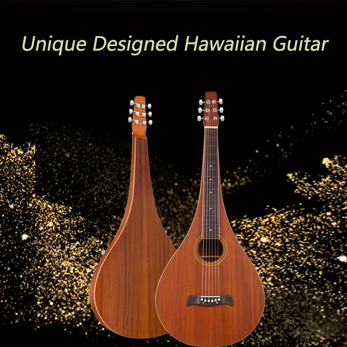 Weissenborn Lap Slide Guitar – ADM TG-A8 Acoustic Hawaiian Instrument in Ddrop or Teardrop Style