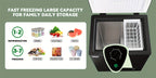 [Small Deep Freezer] WANAI Chest Freezer Small Deep Freezer 3.8 Cu.Ft Freestanding Top Door Freezer Adjustable 7 Thermostats And Removable Basket Open Garage Basement Apartment Kitchen Business