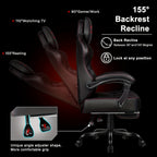 Big And Tall Gaming Chair 400lb Weight Capacity With Footrest, Ergonomic Video Game Chair For Adults With Oversized Headrest And Lumbar Pillow, Computer Chair Gaming For Office