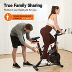 Exercise Bike: 330 Lbs Weight, Stationary Exercise Bike Exercise Bike for Home,Adjustable Magnetic Silent Belt Drive,Indoor Cycling Bike for Home, Suitable for Home Gyms,Rehabilitation Training Scenarios, Christmas Gifts