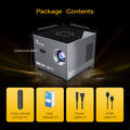 Smart Mini Projector, HD Portable With Dual Band WiFi 6 And BT 5.0, Supports 8K Decoding Native 720P 200 Inch Screen, Android 11.0 OS, Compatible With Smartphones iPad TV HDTV, Creating A Mobile Home Theater Experience, A Budget Gift Suit