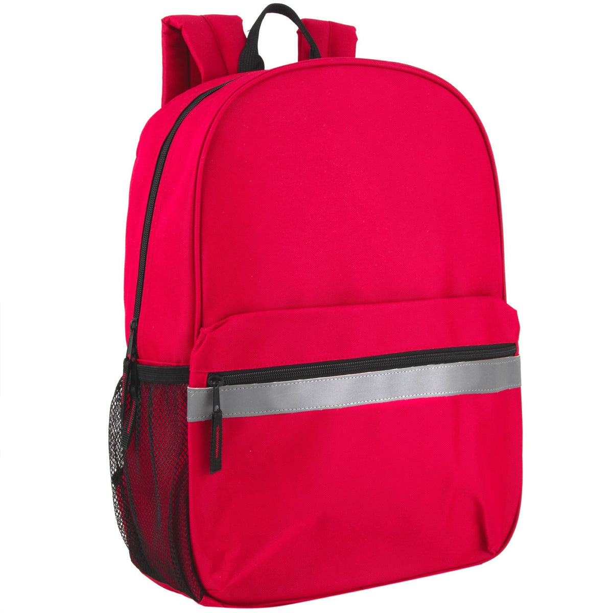 Trailmaker (24 Pack) 17" Backpack – Reflective School Backpack with Padded Straps, Water Bottle Pockets for Kids & Adults, School Travel Camp
