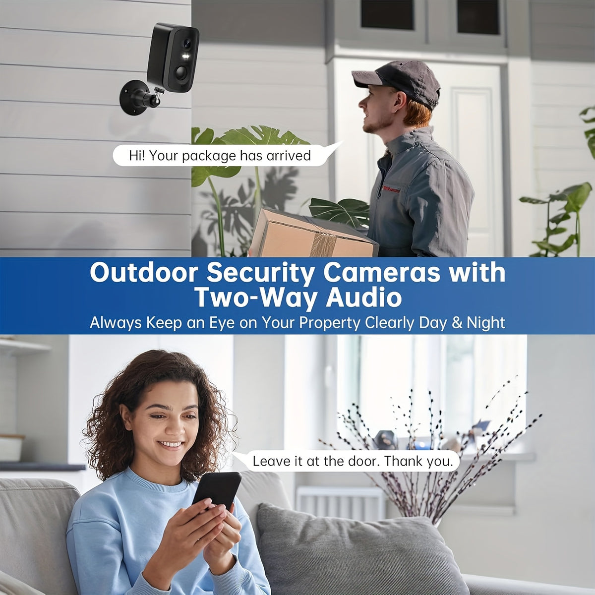 WESECUU Solar Camera Security Cameras Wireless Outdoor Indoor for Home Security Camera, Smart Phone App Surveillance Camera System Outside, Pet Camera Cat Dog with Audio And Video, Nanny Cam for Bedroom
